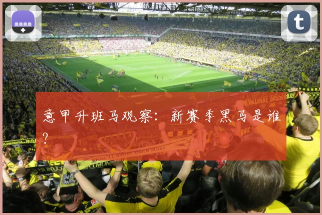 意甲升班马观察：新赛季黑马是谁？